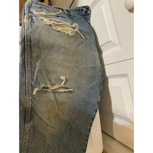 WRANGLER FR‎ Jeans Men’s Sz 38 x 32 Distressed Torn Frayed Flame Resistan… - Picture 8 of 12